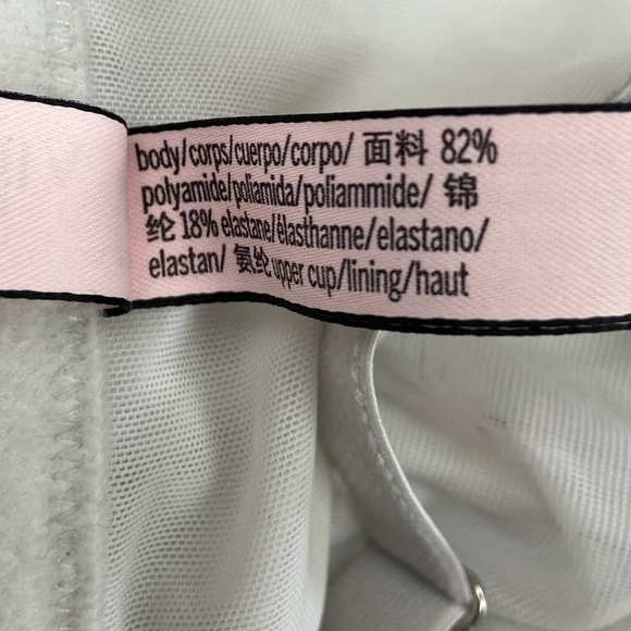 EUC Victoria’s Secret Dream Angels Demi Double Floral Lace Shimmer Bra 32DD - Picture 10 of 12